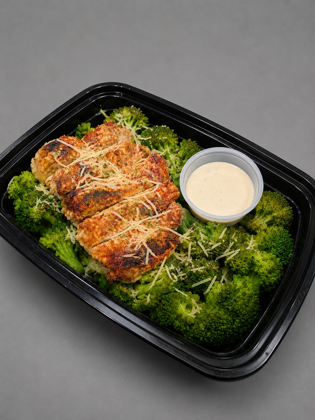 Creamy Parmesan Chicken & Broccoli Bowl
