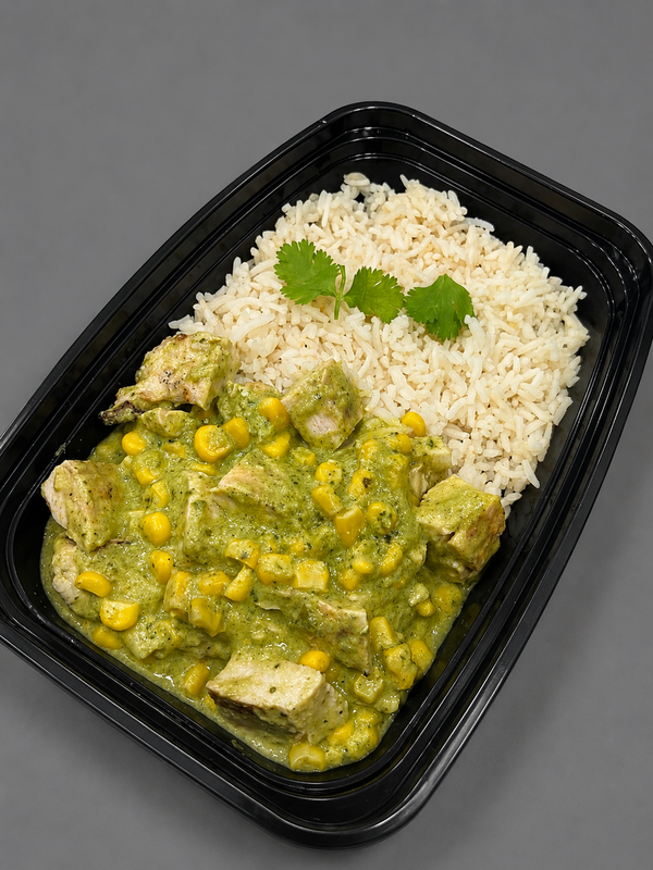 Creamy Poblano Chicken Bowl