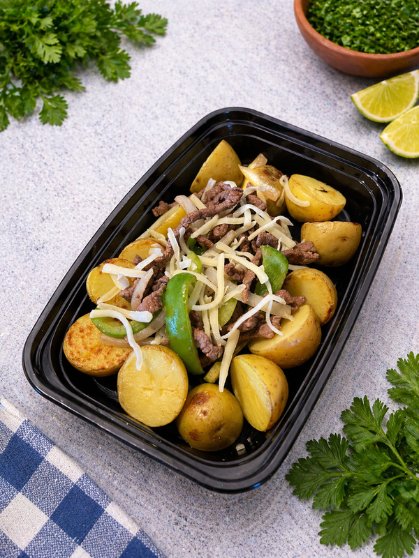 Philly Cheesesteak Potato Bowl